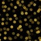 Gold Dots Faux Foil Metallic Background