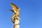 Gold dragon fountain in the Dutch city of Den Bosch