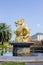 Gold dragon statue at 72nd Anniversary Queen Sirikit Park