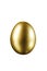 Gold Easter egg isolated on a white background