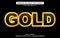 Gold editable text effect