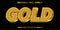 gold editable text effect style