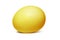 Gold egg on a white background