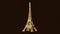 Gold Eiffel tower