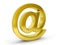 Gold email symbol