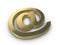 Gold email symbol