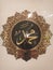 Gold embossed calligraphy bearing the name of the Apostle or prophet in Arabic "Prophet Muhammad"