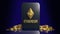 The  gold ethereum  cryptocurrency for business concept 3d rendering, Bangkok ,Thailand, 02-07-2021