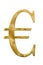 Gold Euro Sign