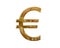 Gold euro symbol