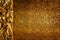 Gold Fabric Background, Cloth Golden Sparkles Texture Border