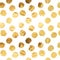 Gold Faux Foil Metallic Dots