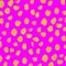 Gold Faux Foil Metallic Dots Magenta Background