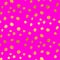 Gold Faux Foil Metallic Dots Magenta Background