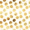 Gold Faux Foil Metallic Dots Pattern