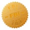 Gold FBI Medal Stamp