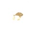 Gold Fishing lure icon isolated on white background. Fishing tackle. 3d illustration 3D render