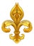 Gold Fleur De Lis Graphic Design