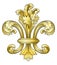 Gold fleur-de-lys