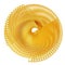 Gold flower shape Spirograph icon. 3d rendering.