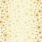 Gold foil circles seamless vector pattern background. Modern stylish dots metallic backdrop. Elegant champagne bubble