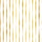 Gold foil hand drawn vertical lines seamless vector pattern. Golden wavy irregular stripes on white background. Elegant design for