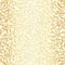 Gold foil hessian fiber texture vector seamless pattern background. Backdrop with fabric style golden threads. Abstract