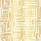 Gold foil metallic abstract seamless vector background with woven stripes on white. Shiny golden collage puzzle style