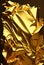 Gold Folded Foil Background. Abstract foil generaitve ai