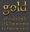 Gold font