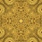 Gold fractal background and shiny texture for design, symmetry decorative