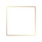 Gold frame border golden vector thin boarder square element