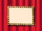 Gold Frame and Curtain, Theater or Concert Hall