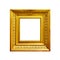 Gold frame isolated