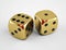Gold Game Dice Cubes