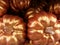 Gold glazed pumpkins