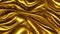 Gold Glistening Fabric Background with Wrinkles and Folds. Elegant,  -  Generative AI