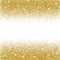 Gold glitter background.