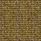 Gold glitter background. Wool knitted texture.