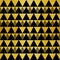 Gold glitter black triangles