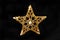 Gold glitter Christmas star