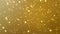 Gold glitter dust particle background in slow motion 4k