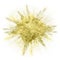 Gold glitter explosion, golden powder splash sparkling glow background. Gold shimmer glow or particles explode splash