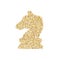 Gold glitter icon