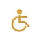 Gold Glitter Icon - Disabled access