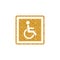 Gold Glitter Icon - Disabled access