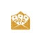 Gold Glitter Icon - Money envelope