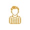 Gold Glitter Icon - Referee avatar