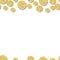Gold Glitter Round Medallions Seamless Background 1