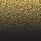 Gold glitter shine texture on a black background. Golden explosion of confetti. Golden abstract particles on a dark